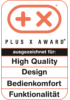 Plus X Award HighQuality Design Bedienkom Funktion