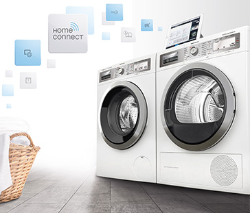 Bosch Waschmaschinen und Trockner mit Home Connect Funktion