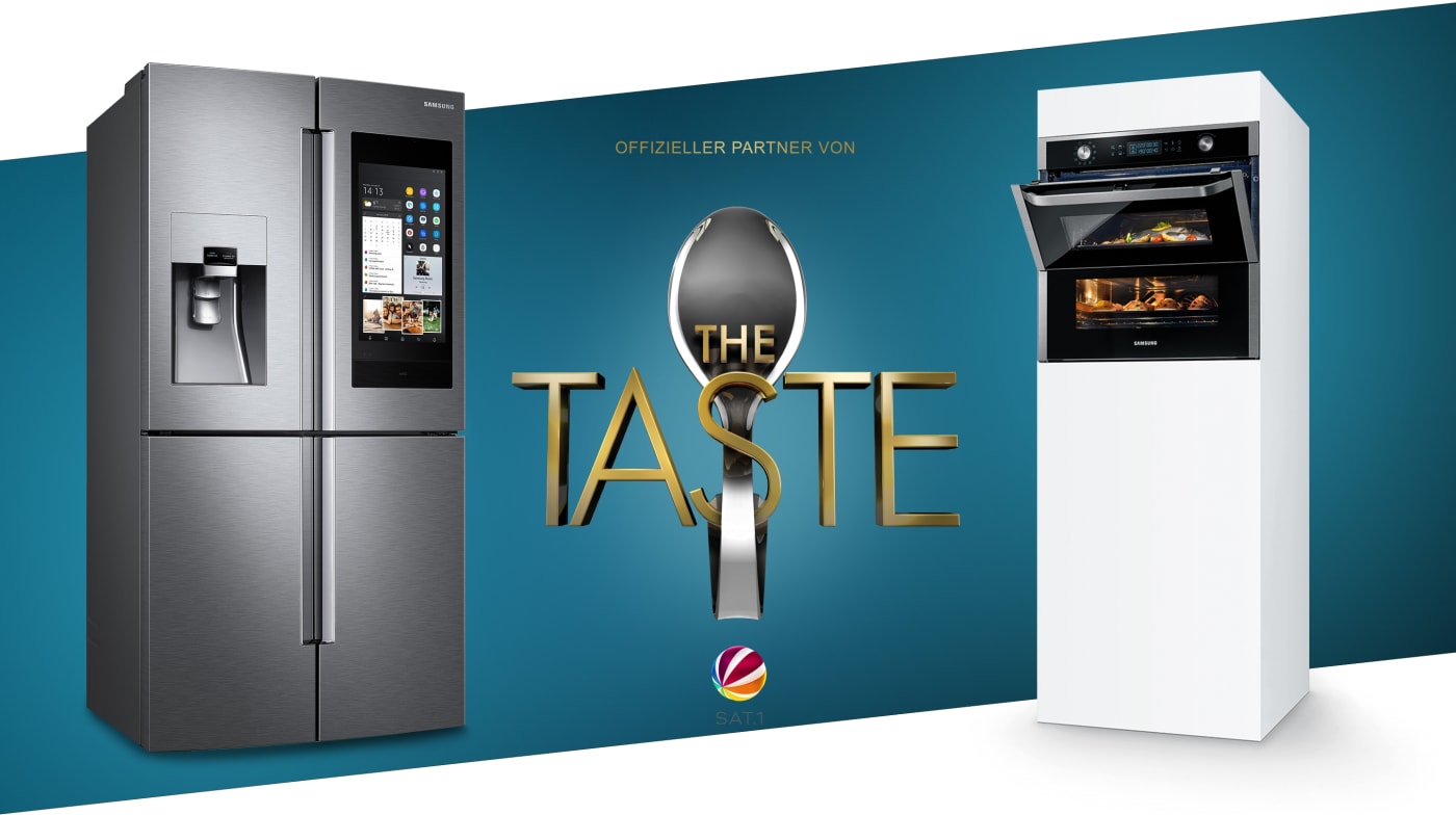 Samsung ist offizieller Partner der Sat.1-Kochshow The Taste