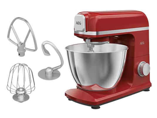ProduktabbildungAEG KM5-1-4SRB Deli 5 Küchenmaschine Solid Red inklusive Zubehör