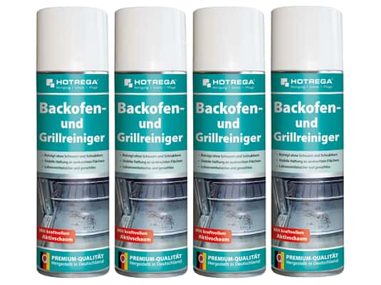Produktabbildung Hotrega H130940 Backofen- und Grillreiniger - 4er Set