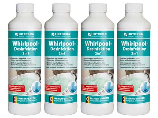 Produktabbildung Hotrega H150200 Whirlpool-Desinfektion 2 in 1 - 4er Set