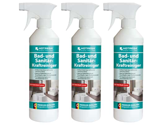 Produktabbildung Hotrega H160450 Bad- und Sanitär-Kraftreiniger - 3er Set