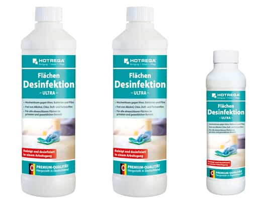 Hotrega H230128 Desinfektions-Reiniger ultra 1,25 Liter Sparset