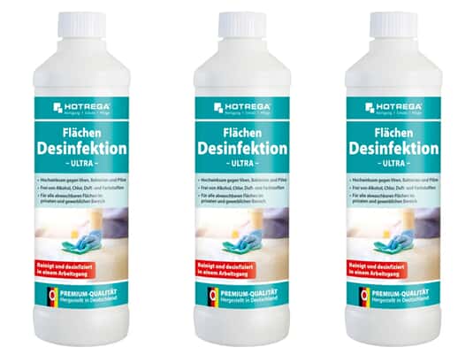 Hotrega H230128 Desinfektions-Reiniger ultra 1,5 Liter Sparset