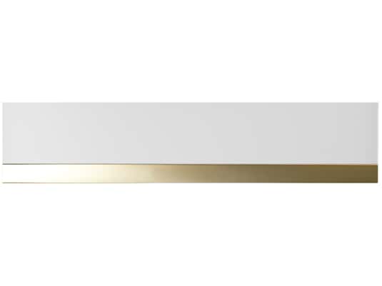Küppersbusch CSW 6800.0 Wärmeschublade + ZC 8022 Glasfront Weiß + Designleiste Gold
