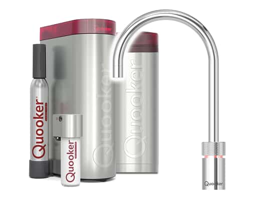 Produktabbildung: Quooker PRO3 & CUBE | Nordic Round CHR (verchromt glänzend) inkl. Cube-Filter