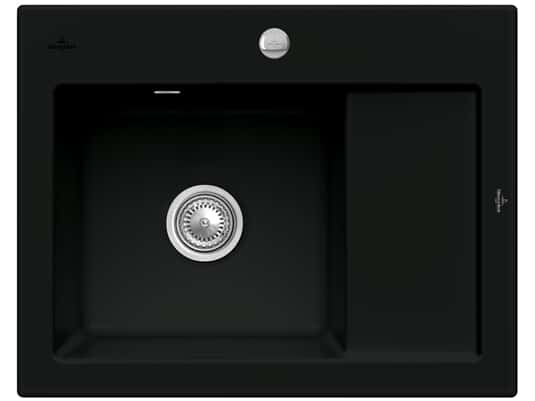 Produktabbildung Villeroy & Boch Subway 45 Compact - 3312 02 R7 Pure Black Keramikspüle