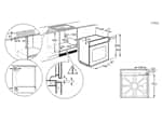 AEG EPS33102ZM Pyrolyse Herd Edelstahl Maßskizze 1
