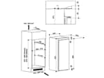 Bauknecht KSI 9GS1 Einbaukühlschrank mit Gefrierfach Maßskizze 1