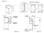 Bosch KIL22NSE0 Einbaukühlschrank mit Gefrierfach Maßskizze 1