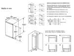 Bosch KIL32VFE0 Einbaukühlschrank mit Gefrierfach Maßskizze 2