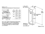 Bosch KIL82ADD0 Einbaukühlschrank mit Gefrierfach Maßskizze 2