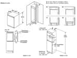 Bosch KIR21NSE0 Einbaukühlschrank Maßskizze 1