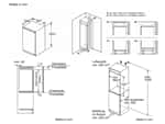 Bosch KIR31NSE0 Einbaukühlschrank Maßskizze 1