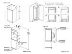 Bosch KIR415SE0 Einbaukühlschrank Maßskizze 1