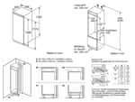Bosch KIR51AFE0 Einbaukühlschrank Maßskizze 1