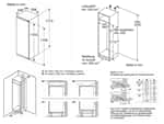 Bosch KIR81ADD0 Einbaukühlschrank Maßskizze 1