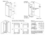 Bosch KIR81VFE0 Einbaukühlschrank Maßskizze 1