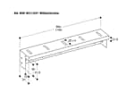 Gaggenau AA409401 Möbelstrebe Maßskizze 1