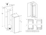Gaggenau RC289370 Serie 200 Vario Einbau-Kühlschrank Maßskizze 1