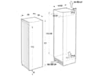 Gorenje RBI 4182 E1 Einbaukühlschrank mit Gefrierfach Maßskizze 1
