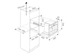 Küppersbusch CKV 6800.0 S K-Series.8 Einbau-Kaffeevollautomat Schwarz Maßskizze 1