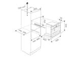 Küppersbusch CKV 6800.0 W K-Series.8 Einbau-Kaffeevollautomat Weiß Maßskizze 1