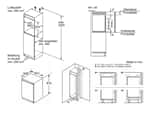 Neff KI1211SE0 Einbaukühlschrank Maßskizze 1