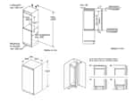 Neff KI1411SE0 Einbaukühlschrank Maßskizze 1