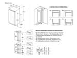 Neff KI1412FE0 Einbaukühlschrank Maßskizze 1