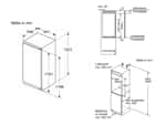 Neff KI2422FE0 Einbaukühlschrank Maßskizze 1