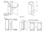 Neff KI8813FE0 Einbau-Kühlschrank Maßskizze 1