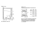 Neff KU2223DD0 Unterbaukühlschrank mit Gefrierfach Maßskizze 2