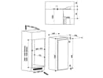 Privileg PRC10VS1 Einbaukühlschrank Maßskizze 1