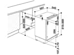 Privileg PRC 8GS1 Unterbaukühlschrank mit Gefrierfach Maßskizze 1