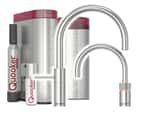Quooker COMBI+ & CUBE | Nordic Round Twintaps RVS (Voll-Edelstahl) inkl. Cube-Filter