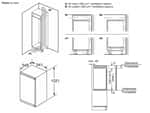 Siemens KI31RNSE0 Einbaukühlschrank Maßskizze 2