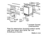 Siemens KU15LAFF0 Unterbaukühlschrank mit Gefrierfach Maßskizze 1