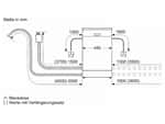 Siemens SR23EW24KE Standgeschirrspüler Weiß Maßskizze 1