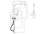 Villeroy & Boch Steel Shower Matt Black Hochdruckarmatur Maßskizze 1