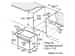 Maßskizze Backofen: Siemens HR214ABS0 Backofen mit Dampfunterstützung Edelstahl