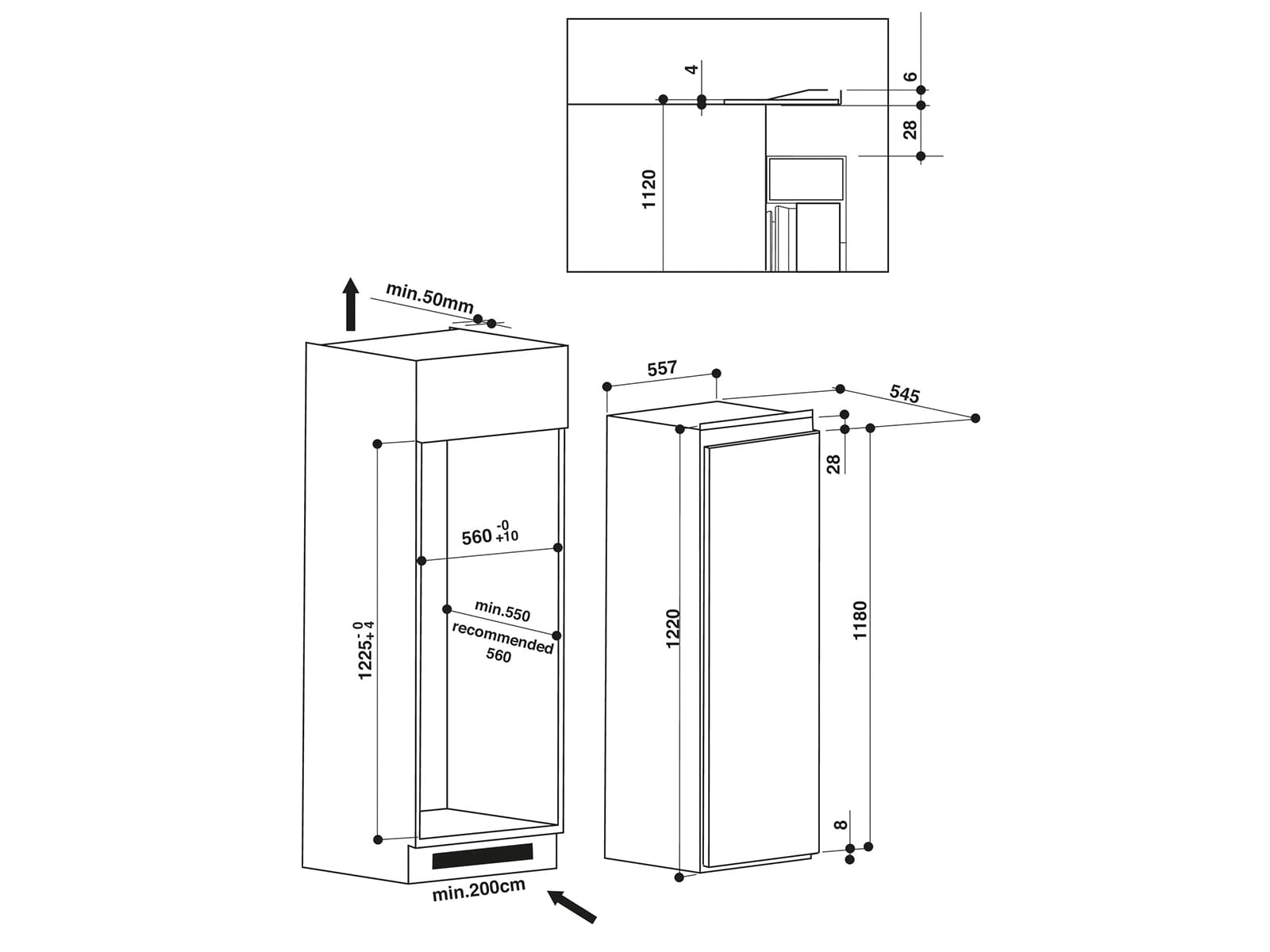 Bauknecht KSI 12VF3 Einbaukühlschrank | Kühlschränke
